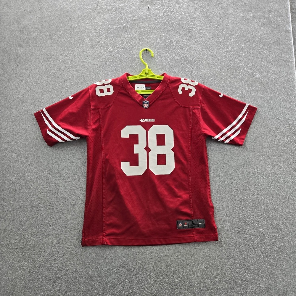 San Francisco 49ers Boy Jersey L Red Nike 38 Jarryd Hayne READ